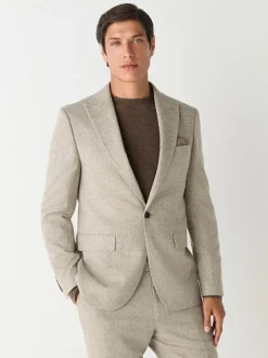 Next Stone Slim Fit Wool Blend Donegal Suit Jacket Hot
