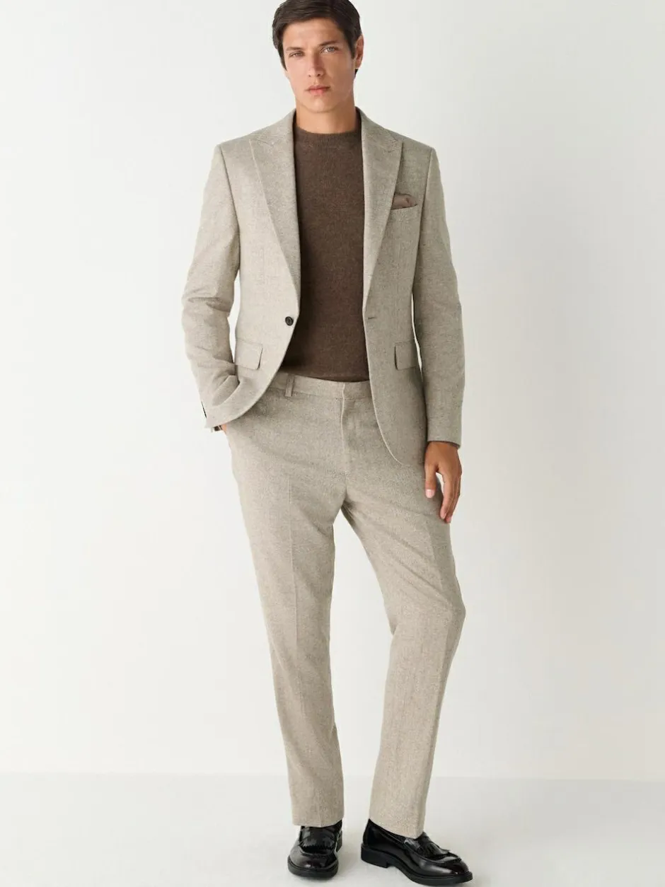 Next Stone Slim Fit Wool Blend Donegal Suit Jacket Hot