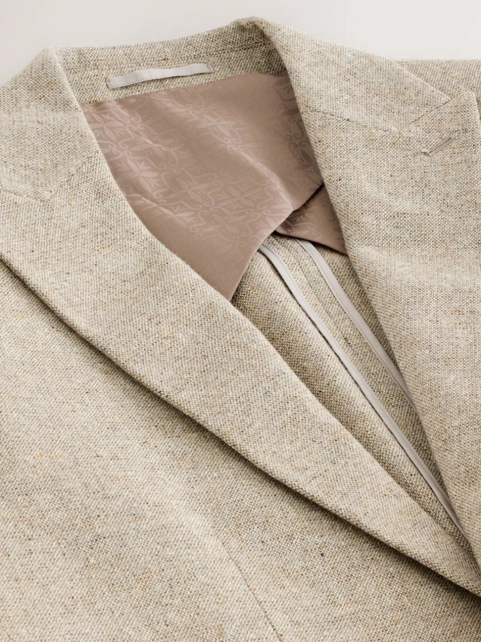 Next Stone Slim Fit Wool Blend Donegal Suit Jacket Hot