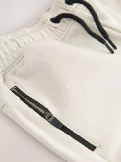Next Slim Fit Zip Joggers (3-16yrs) Stone Online