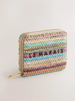 Next Stripe Raffia Effect Purse Best