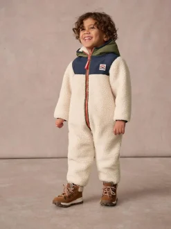 Superdry Beige Sherpa Snowsuit Online