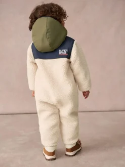 Superdry Beige Sherpa Snowsuit Online