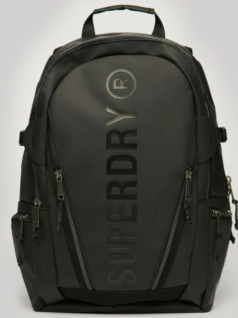 Superdry Black Tarp Rucksack Outlet