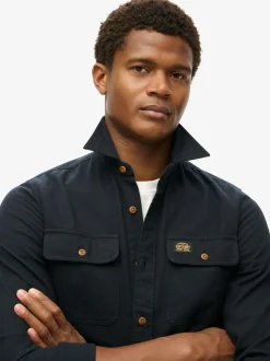 Superdry Trailsman Relaxed Fit Overshirt Black Best