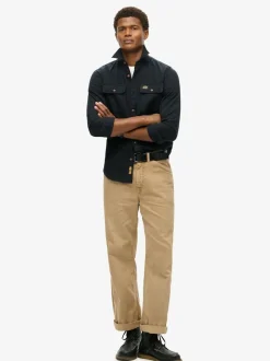 Superdry Trailsman Relaxed Fit Overshirt Black Best