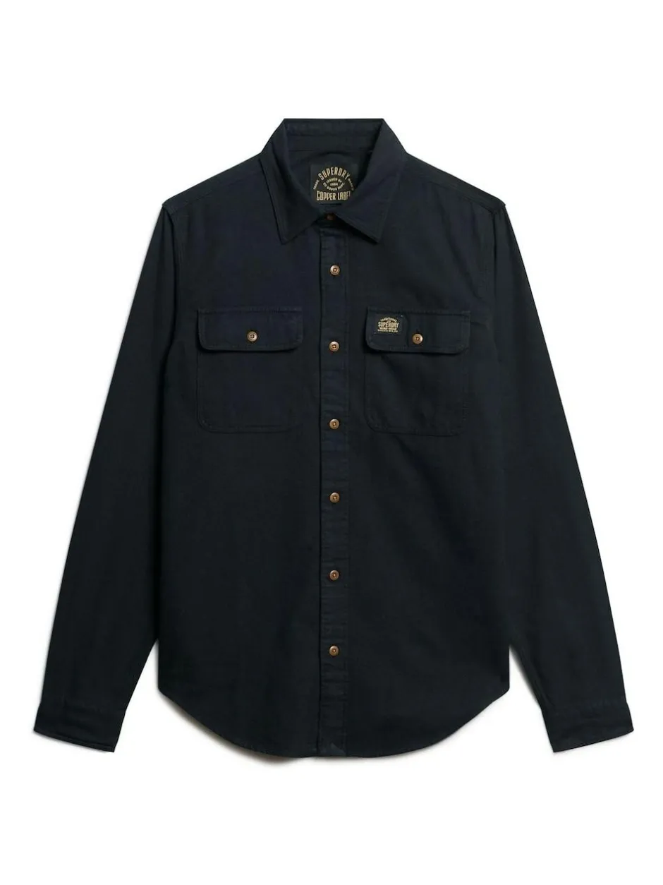 Superdry Trailsman Relaxed Fit Overshirt Black Best