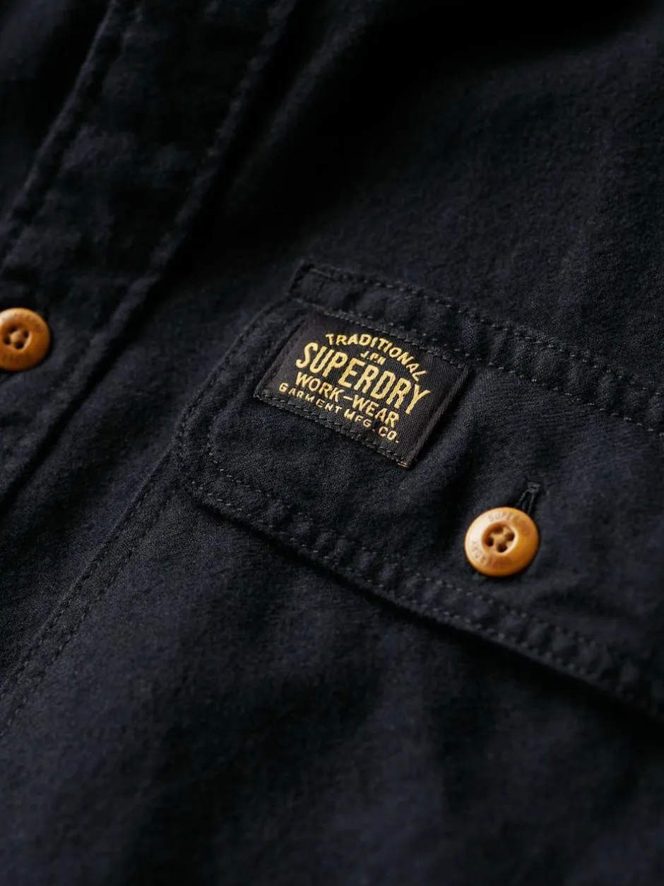 Superdry Trailsman Relaxed Fit Overshirt Black Best