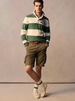 Superdry Brown Core Cargo Relaxed Fit Shorts Online