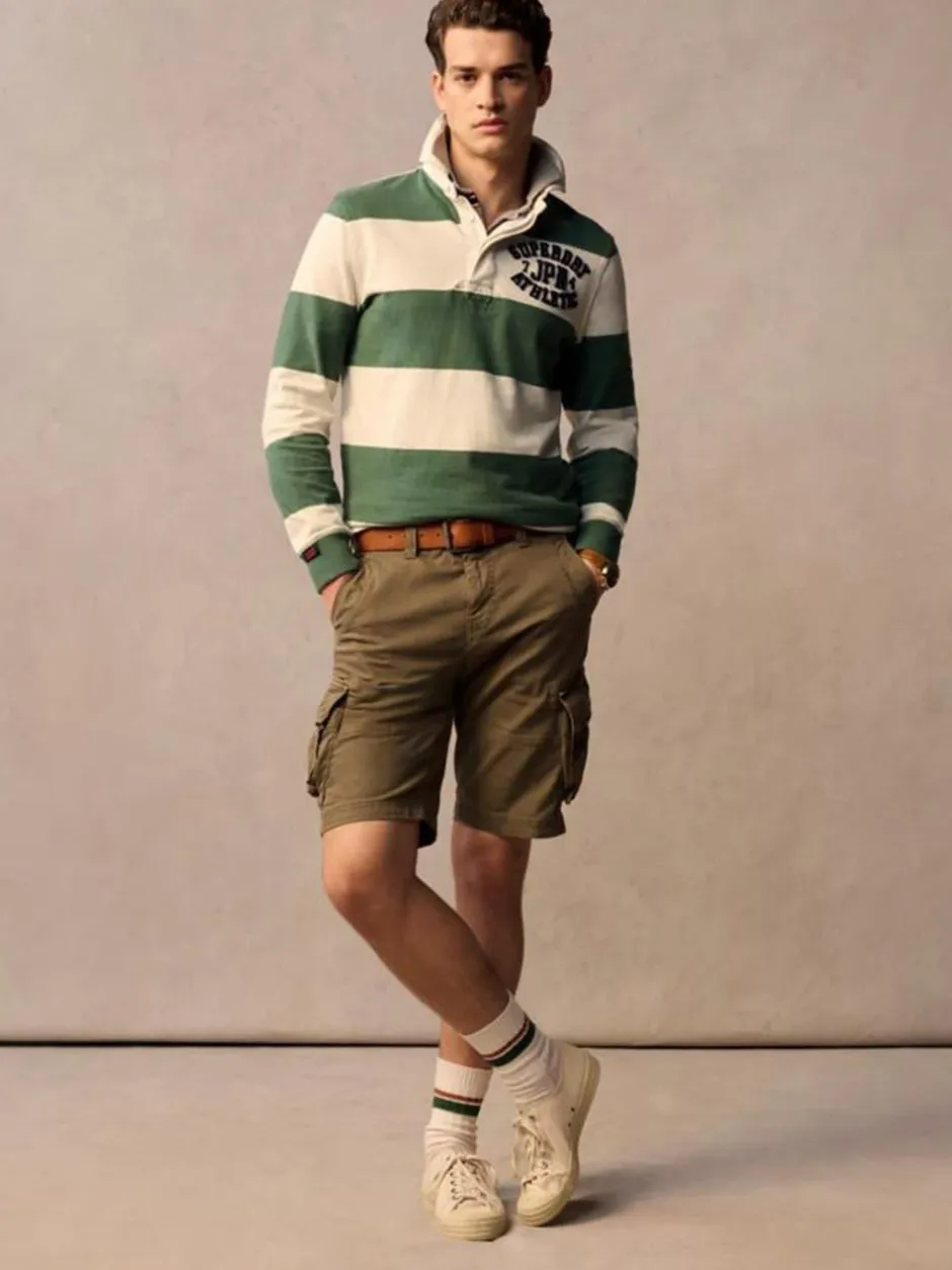 Superdry Brown Core Cargo Relaxed Fit Shorts Online