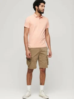 Superdry Brown Core Cargo Relaxed Fit Shorts Online