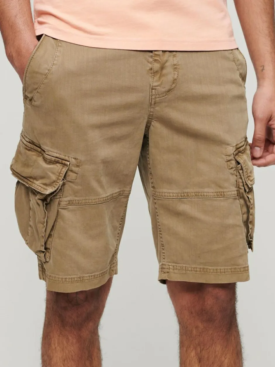 Superdry Brown Core Cargo Relaxed Fit Shorts Online