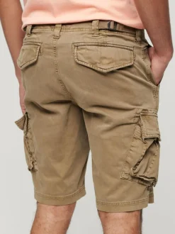 Superdry Brown Core Cargo Relaxed Fit Shorts Online