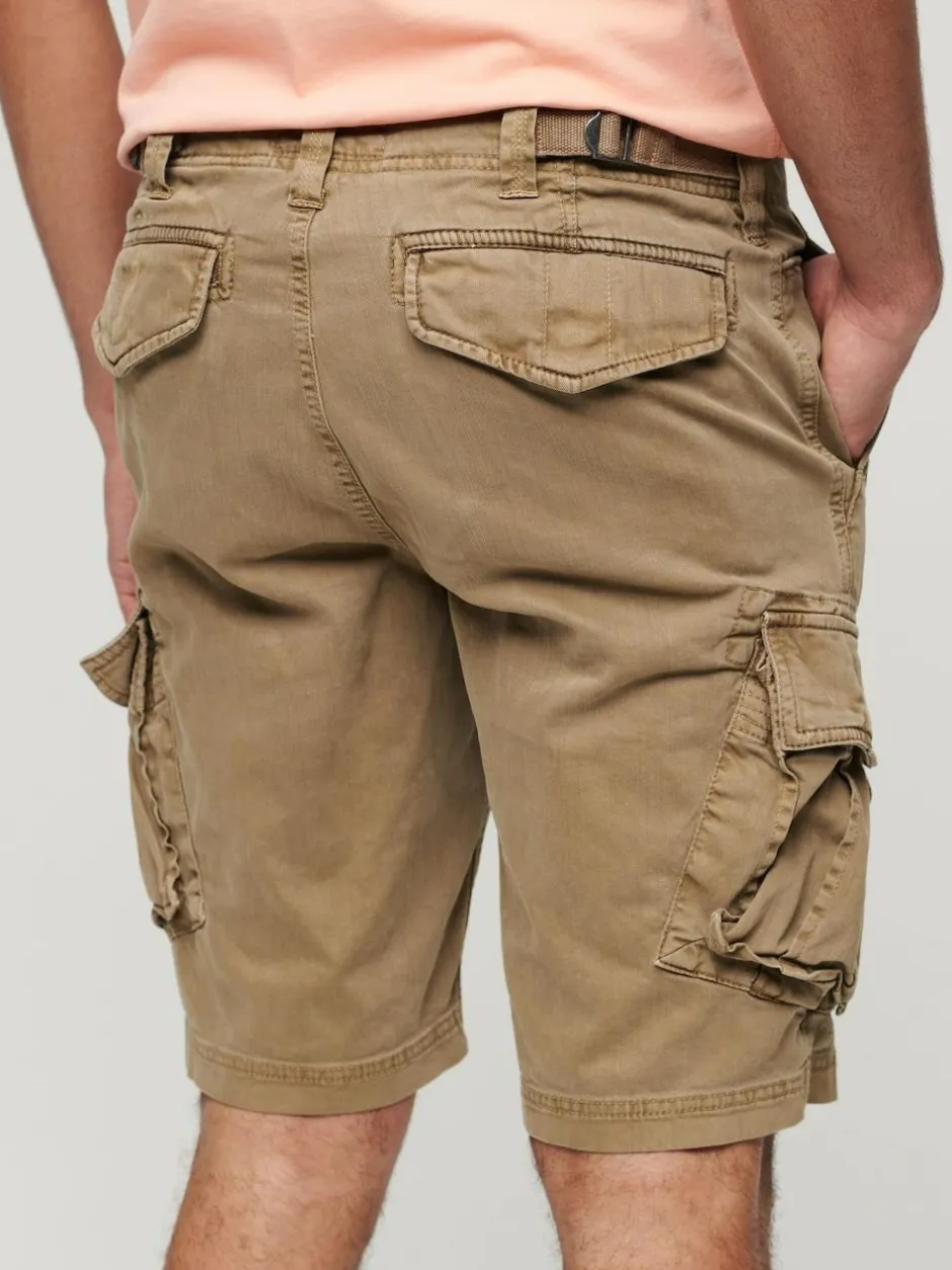 Superdry Brown Core Cargo Relaxed Fit Shorts Online