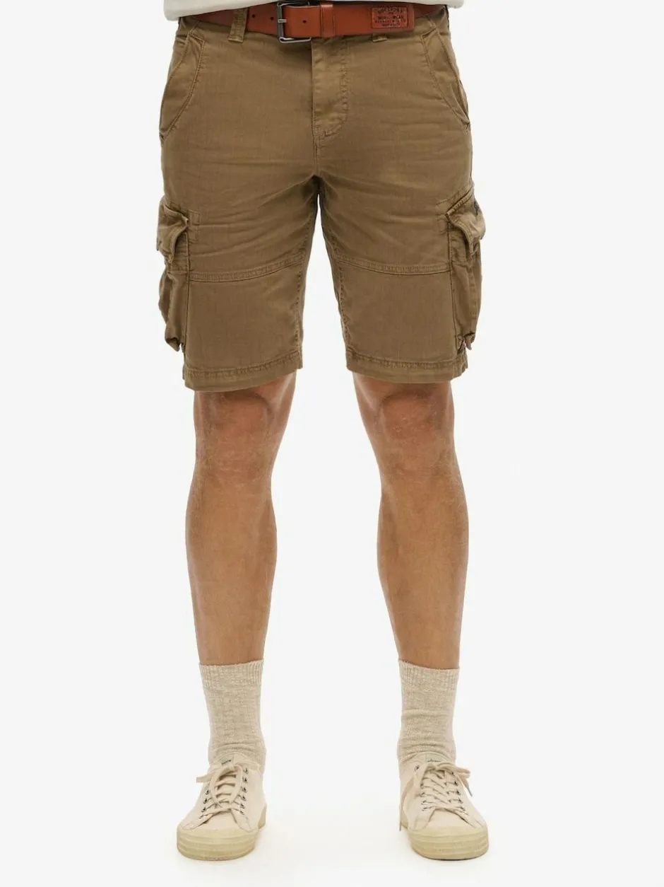 Superdry Brown Core Cargo Relaxed Fit Shorts Online