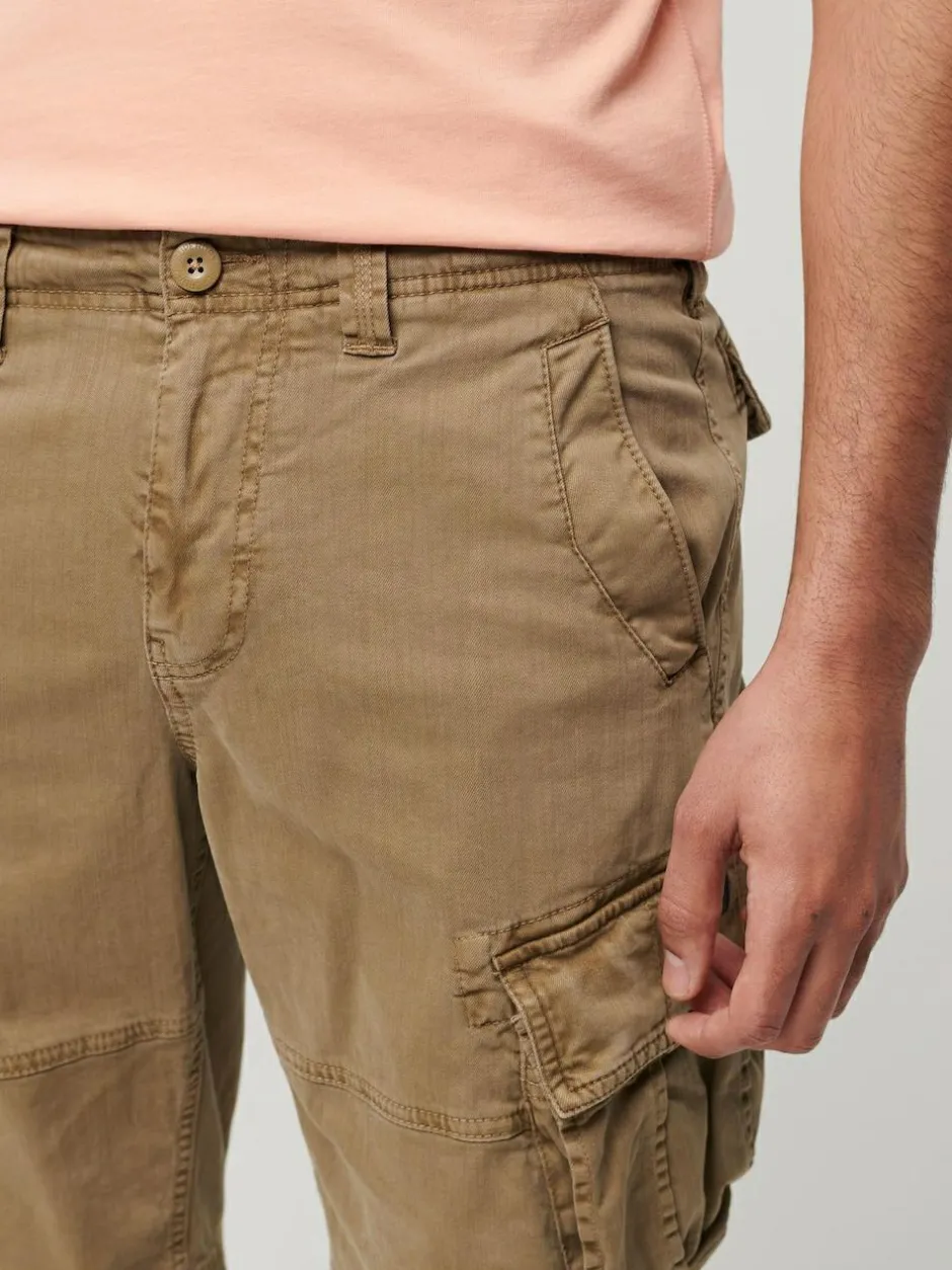 Superdry Brown Core Cargo Relaxed Fit Shorts Online
