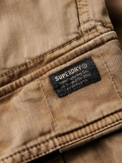 Superdry Brown Core Cargo Relaxed Fit Shorts Online