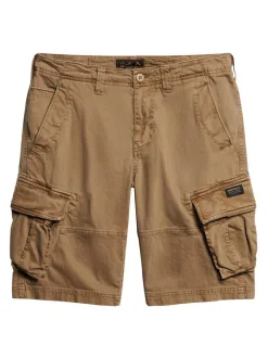Superdry Brown Core Cargo Relaxed Fit Shorts Online