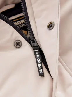 Superdry Everest Parka Coat Cream Sale