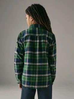 Superdry Check Shirt Green Clearance