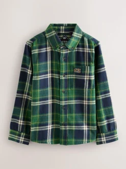 Superdry Check Shirt Green Clearance