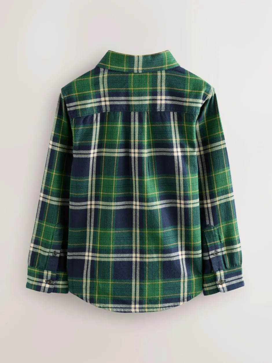 Superdry Check Shirt Green Clearance