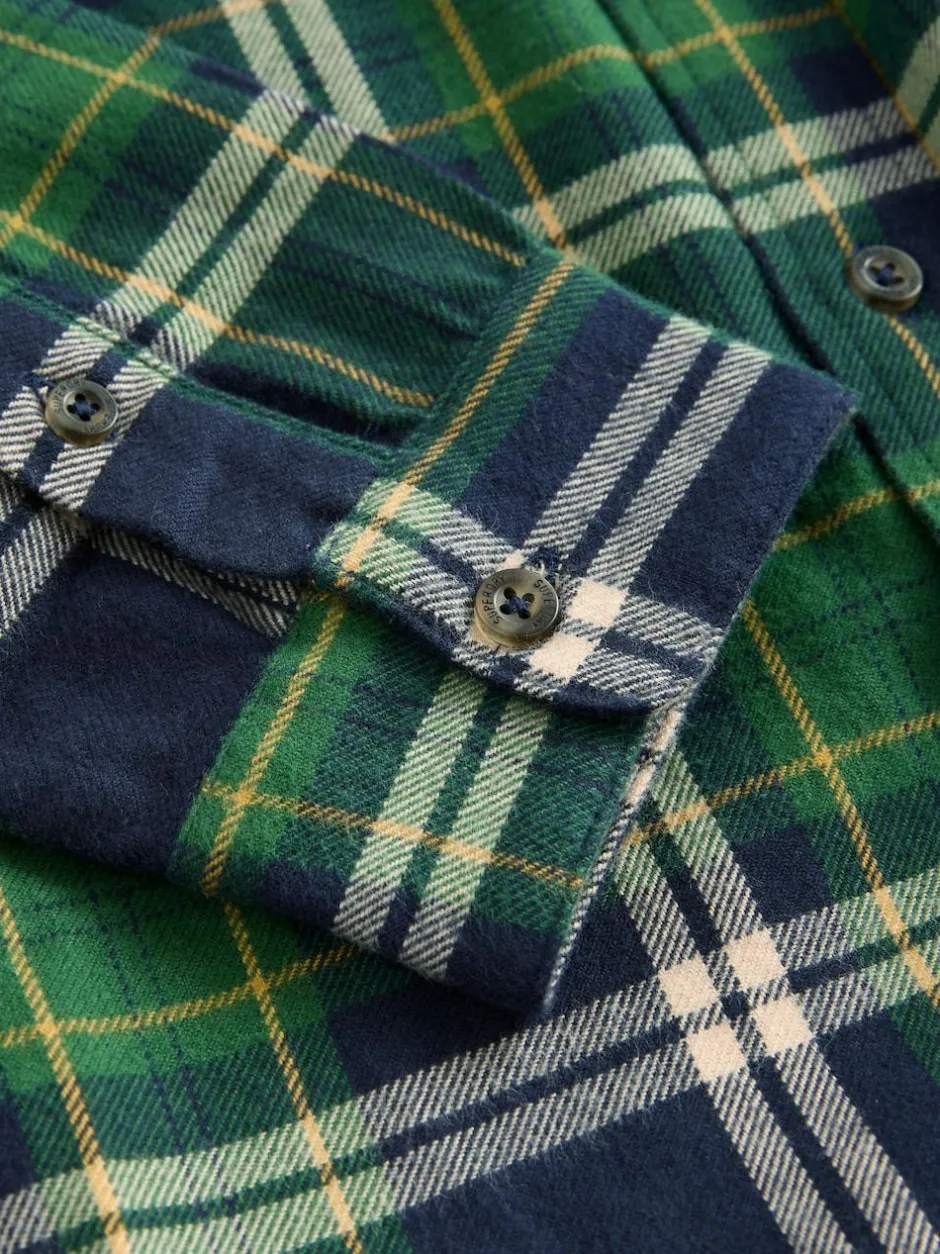 Superdry Check Shirt Green Clearance