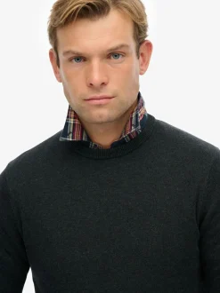 Superdry Essentials Cotton Jumper Grey Discount