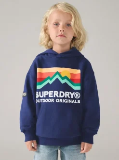 Superdry Navy Mix Hoodie Outlet