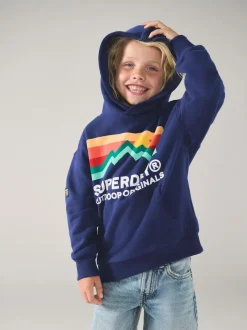 Superdry Navy Mix Hoodie Outlet