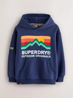 Superdry Navy Mix Hoodie Outlet