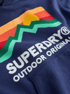 Superdry Navy Mix Hoodie Outlet