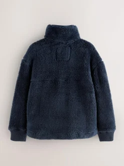 Superdry Navy Quarter Zip Fleece Hot