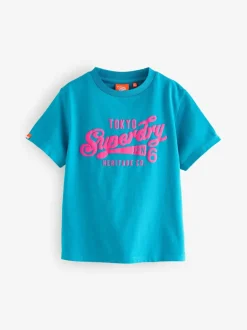 Superdry T-Shirts 3 Pack Pink Hot