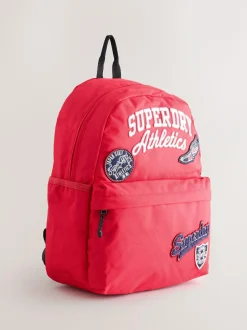 Superdry Back to School Embroide Varsity Badge Logo Backpack Red Best