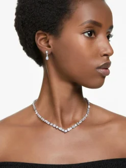 Swarovski Silver Mesmera Mixed Cuts Rhodium Plated Jewellery Set Hot