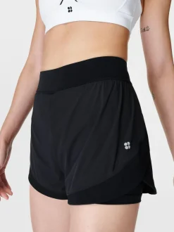 Sweaty Betty Tempo Run Shorts Black New