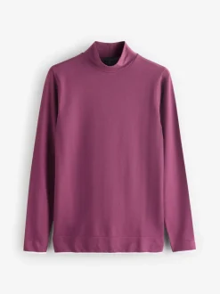 Sweaty Betty Purple Modal High Neck Base Layer Top Clearance