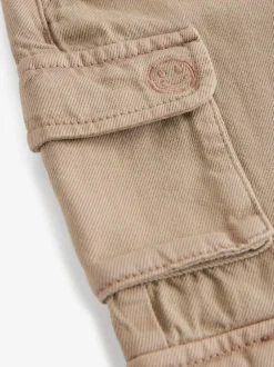 Next 100% Cotton Cargo Trouser Jeans (3mths-7yrs) Tan Brown