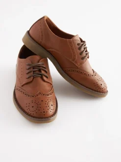 Next Tan Brown Brogue Shoes Sale