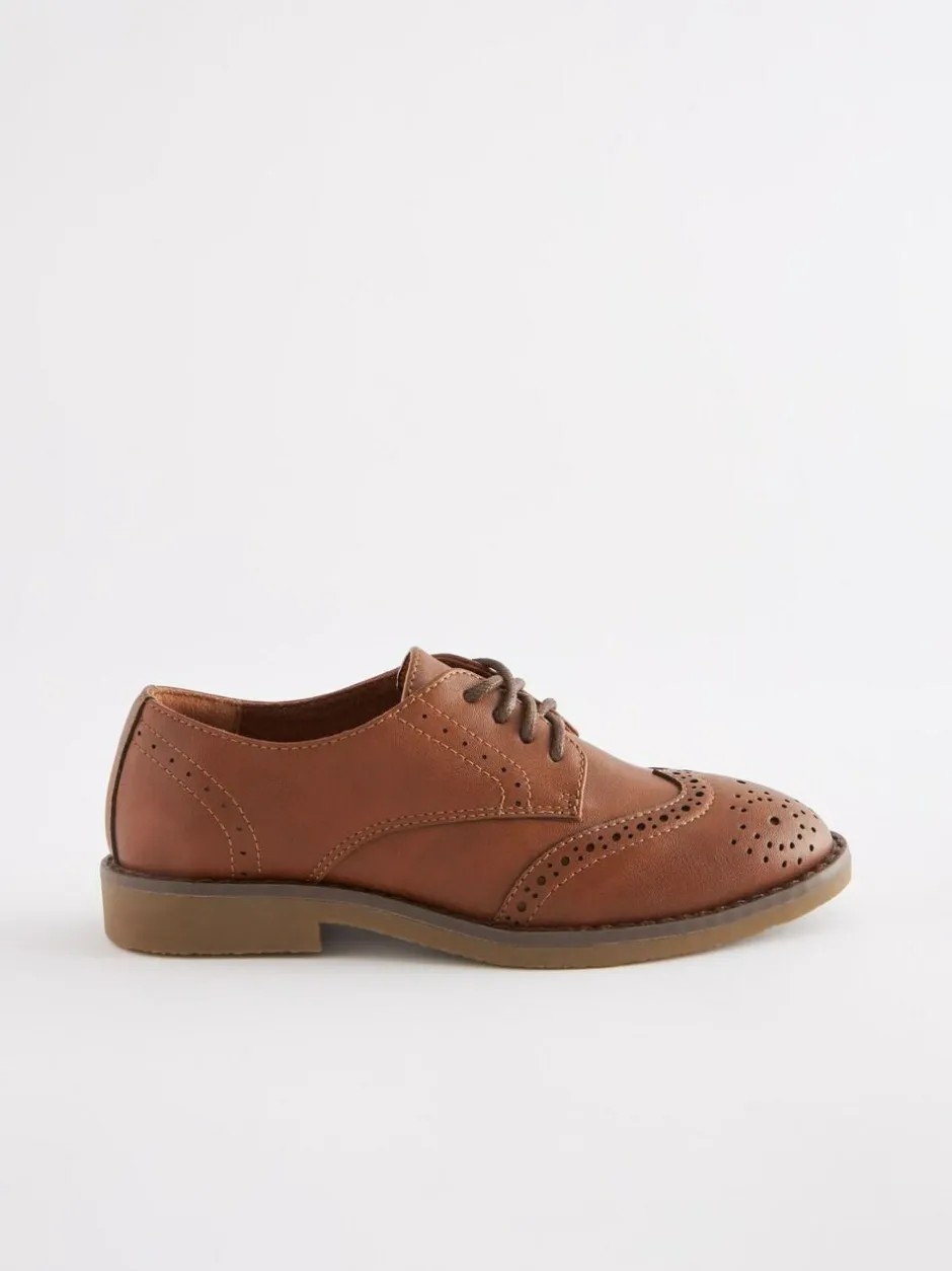 Next Tan Brown Brogue Shoes Sale