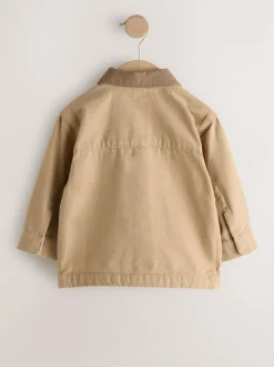 Next Canvas Overshirt (3mths-7yrs) Tan Brown Outlet