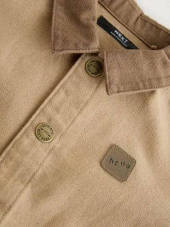 Next Canvas Overshirt (3mths-7yrs) Tan Brown Outlet