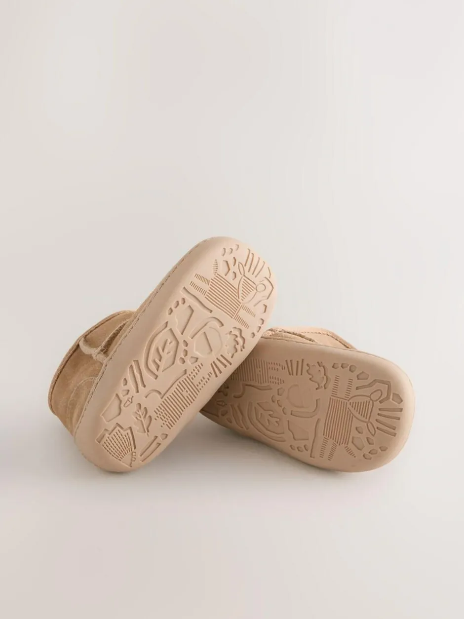 Next Tan Brown First Walker Suede Pull On Boots Sale