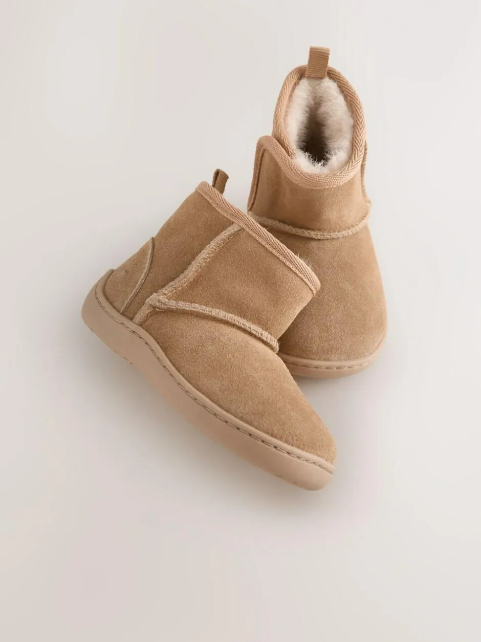 Next Tan Brown First Walker Suede Pull On Boots Sale