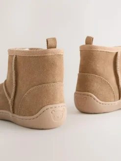 Next Tan Brown First Walker Suede Pull On Boots Sale
