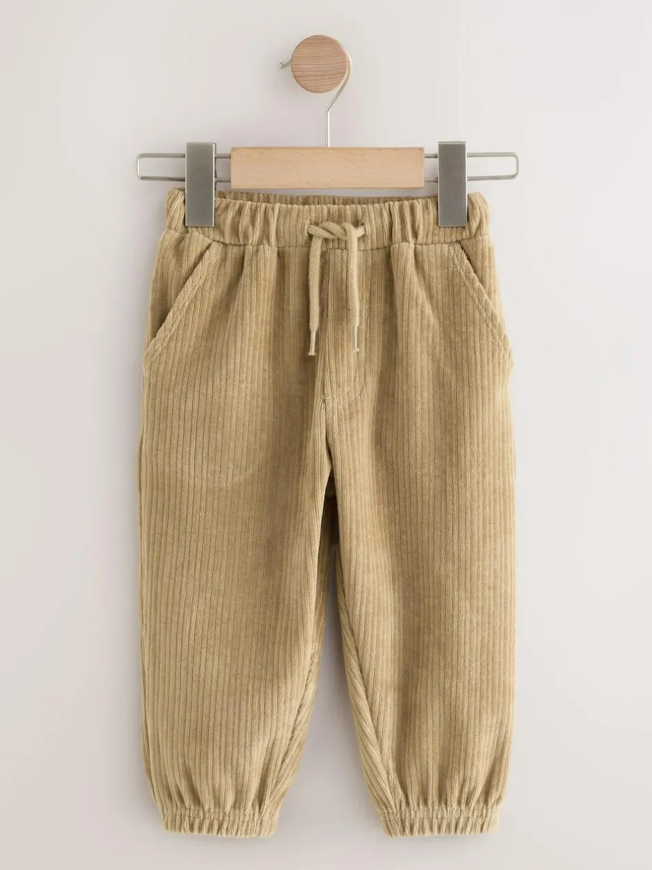 Next Jersey Cord Joggers (3mths-7yrs) Tan Brown New