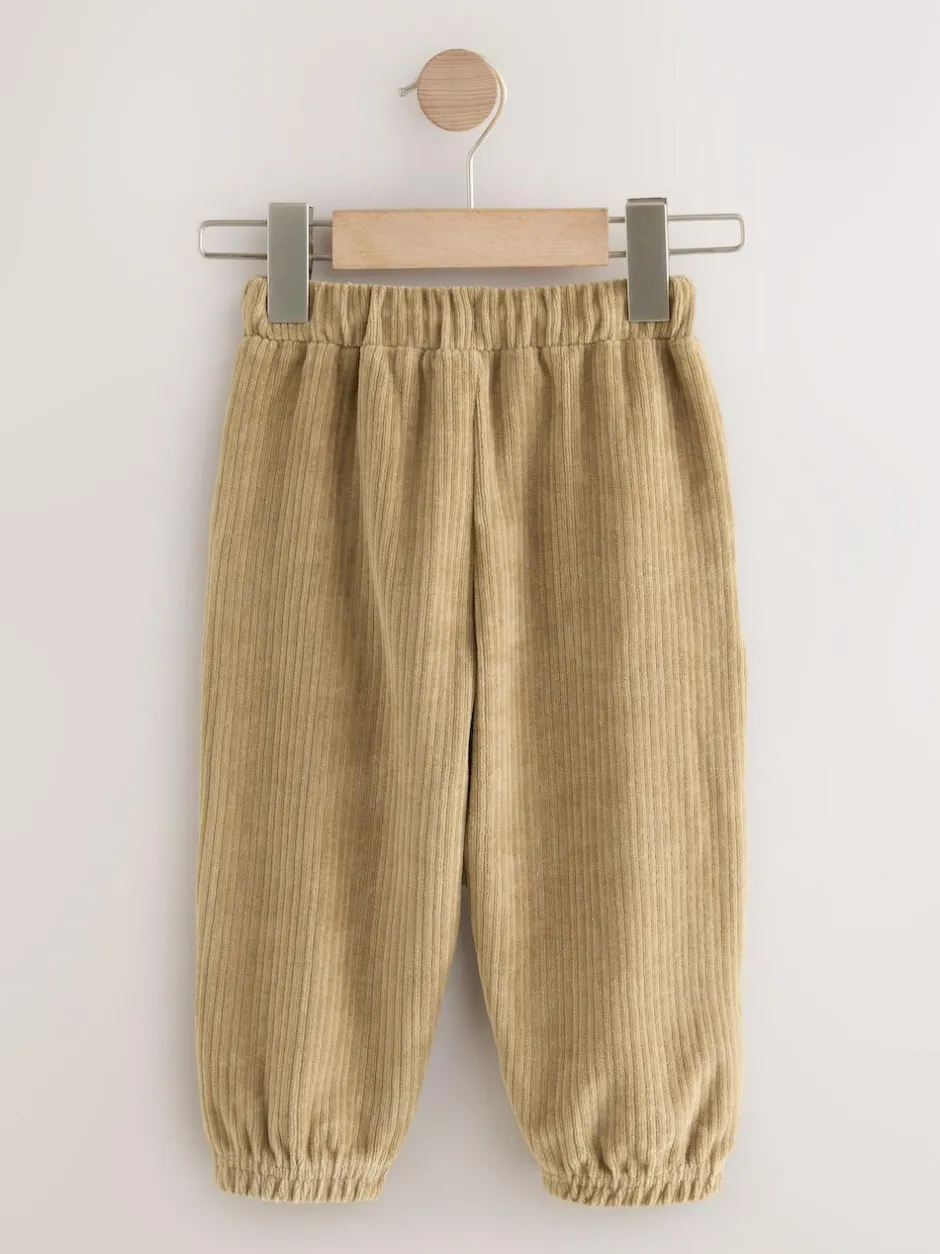 Next Jersey Cord Joggers (3mths-7yrs) Tan Brown New