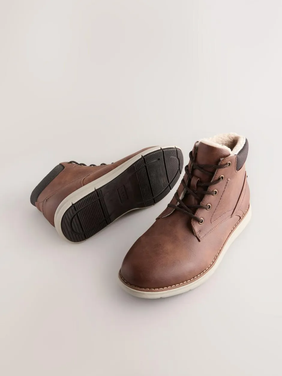 Next Low Casual Boots Tan Brown Best