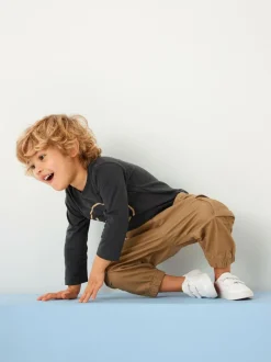Next Regular Fit Cargo Trousers (3mths-7yrs) Tan Brown Discount